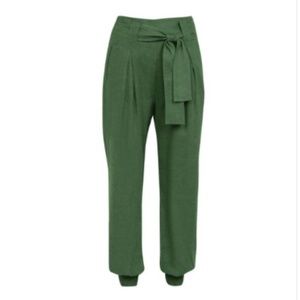 NWOT Vix by Paula Hermanny Olive Green Yana Ananda Pants